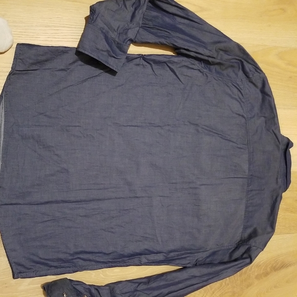 Age Of Wisdom Long Sleeve XL Blue Button Down - Picture 6 of 10